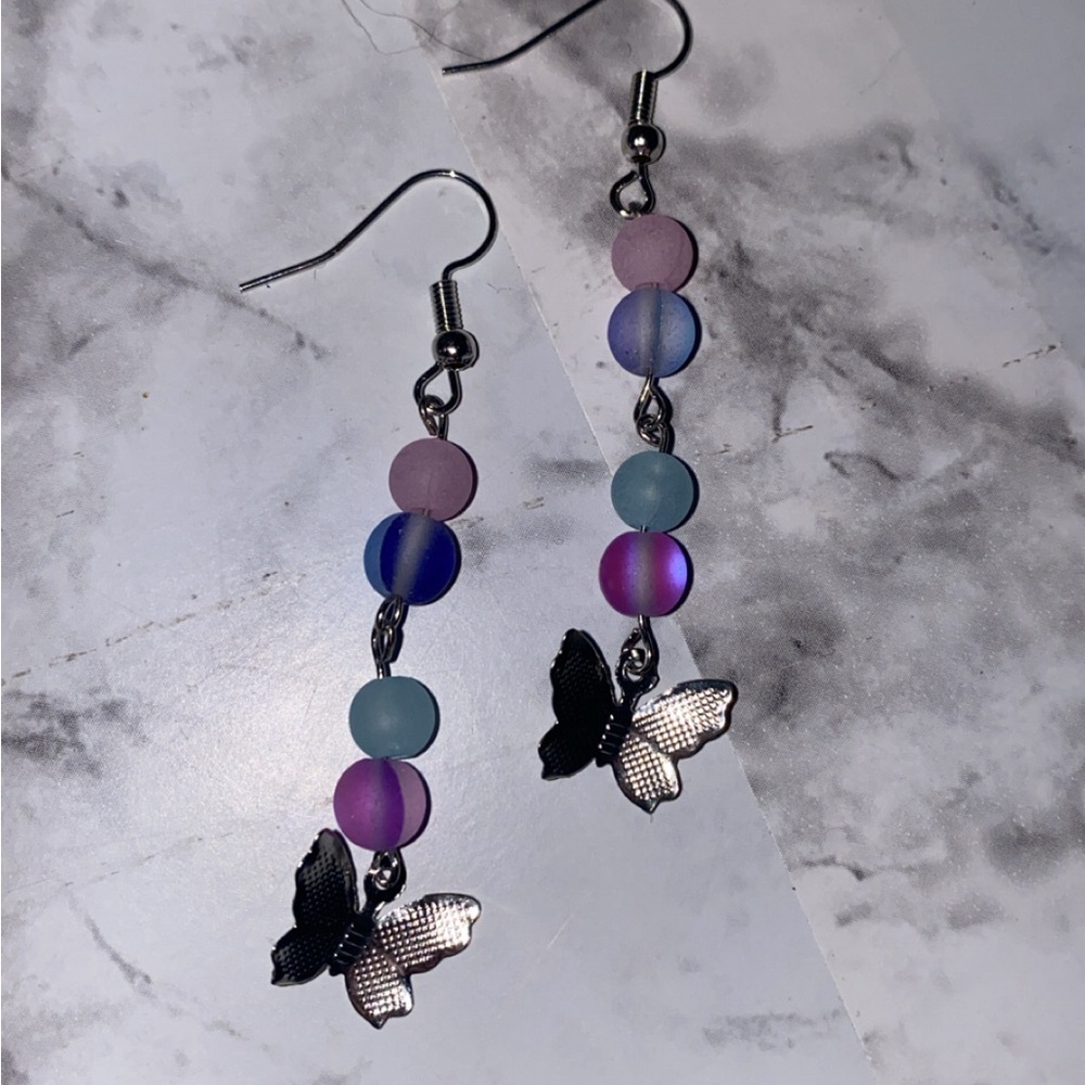Elegant Butterfly Dangle Earrings